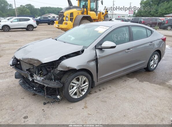 KMHD84LF9LU105081 2020 HYUNDAI ELANTRA Gray წინა მარცხენა ხედი სამი მეოთხედიდან