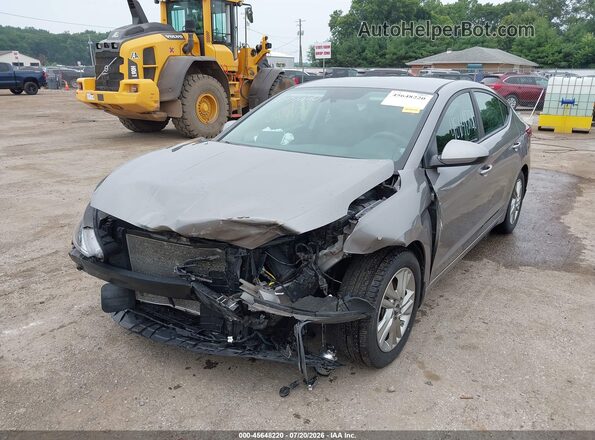 KMHD84LF9LU105081 2020 HYUNDAI ELANTRA Gray წინა ხედი