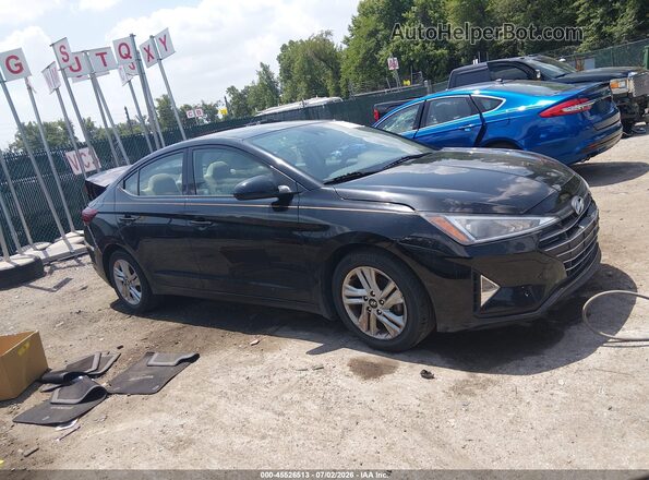 KMHD84LF9LU926729 2020 HYUNDAI ELANTRA Black უკანა სალონის ხედი