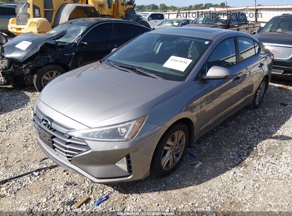 KMHD84LF9LU954689 2020 HYUNDAI ELANTRA Gray Vista tres cuartos delantera izquierda