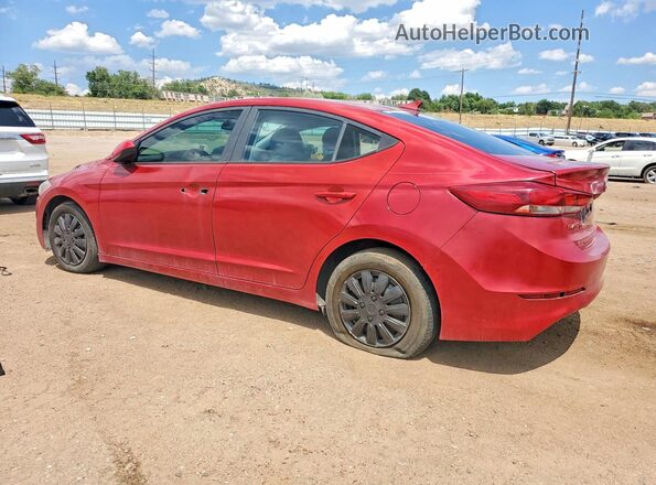 KMHD84LFXHU068579 2017 HYUNDAI ELANTRA Red Задня ліва чверть