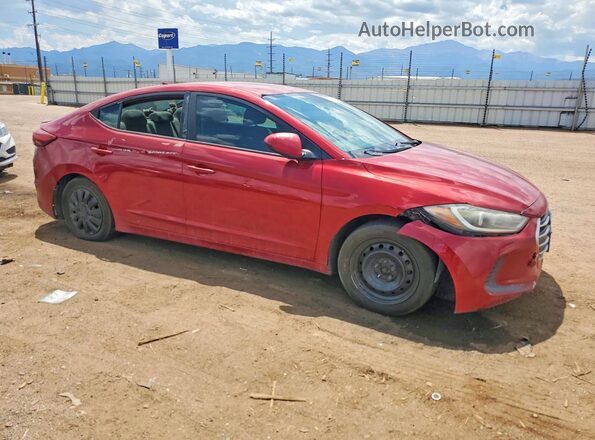 KMHD84LFXHU068579 2017 HYUNDAI ELANTRA Red Передня права чверть