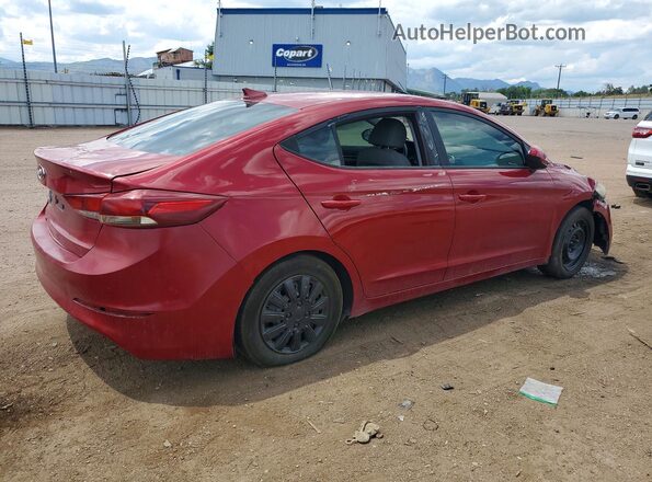 KMHD84LFXHU068579 2017 HYUNDAI ELANTRA Red Задня права чверть
