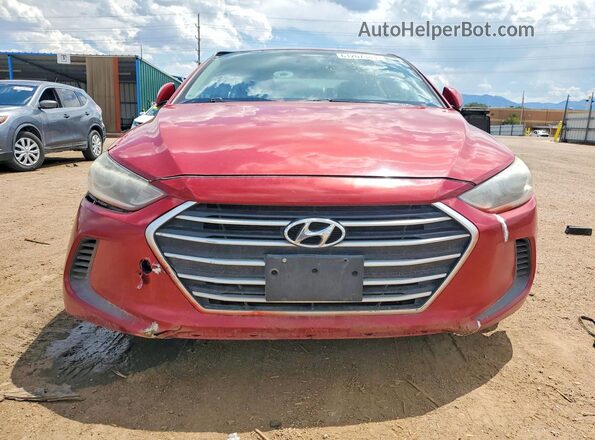 KMHD84LFXHU068579 2017 HYUNDAI ELANTRA Red Вид спереду