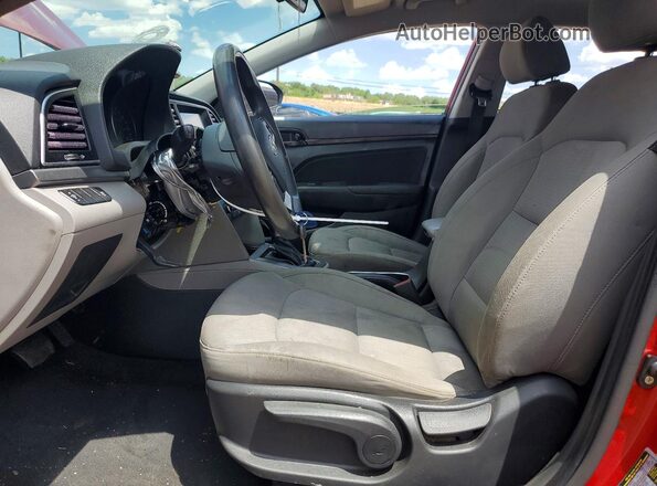 KMHD84LFXHU068579 2017 HYUNDAI ELANTRA Red Вид салону спереду