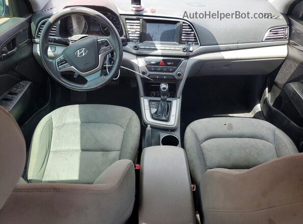 KMHD84LFXHU068579 2017 HYUNDAI ELANTRA Red Вид панелі приладів