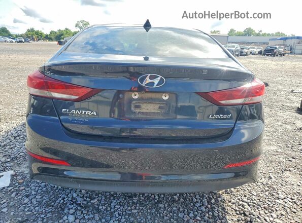 KMHD84LFXHU074124 2017 HYUNDAI ELANTRA Black Vista trasera