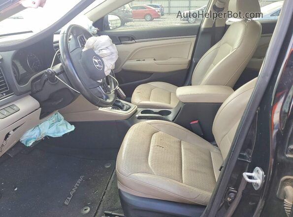 KMHD84LFXHU074124 2017 HYUNDAI ELANTRA Black Vista interior delantera