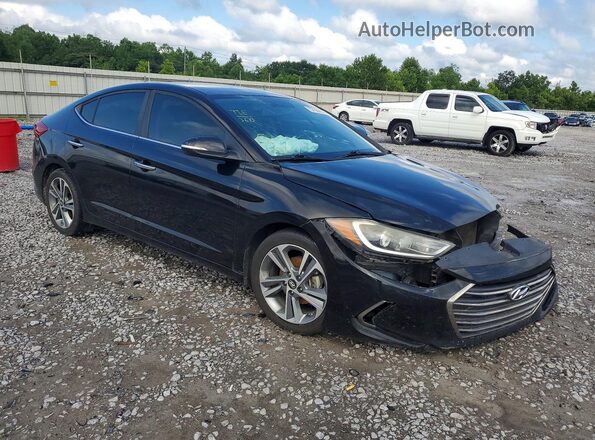 KMHD84LFXHU074124 2017 HYUNDAI ELANTRA Black Delantero derecho