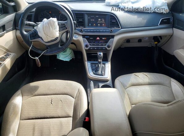 KMHD84LFXHU074124 2017 HYUNDAI ELANTRA Black Vista del salpicadero