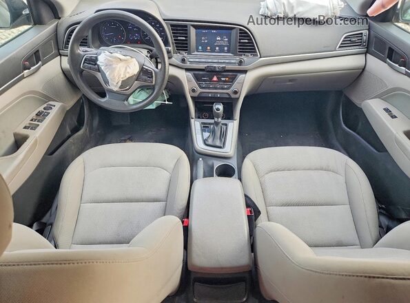 KMHD84LFXHU206122 2017 HYUNDAI ELANTRA Gray Вид панелі приладів