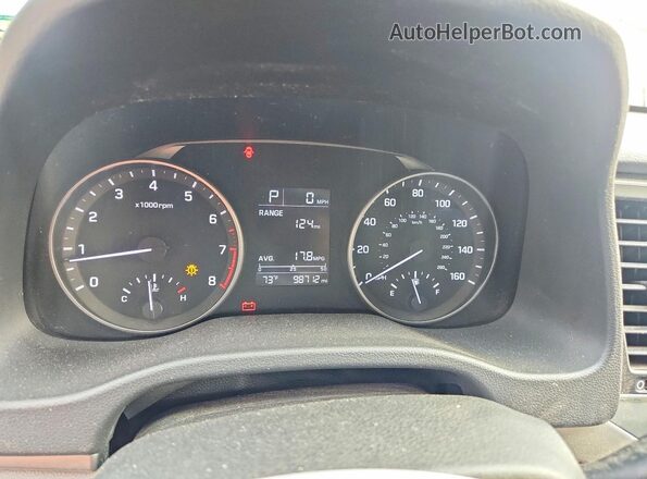 KMHD84LFXHU206122 2017 HYUNDAI ELANTRA Gray Вид щитка приладів