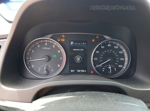 KMHD84LFXHU359910 2017 HYUNDAI ELANTRA Blue Սարքավորումների վահանակի տեսք