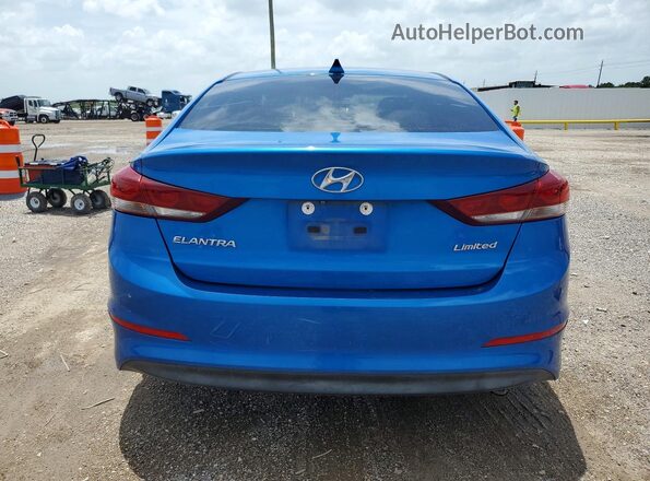 KMHD84LFXHU359910 2017 HYUNDAI ELANTRA Blue Հետևի տեսք