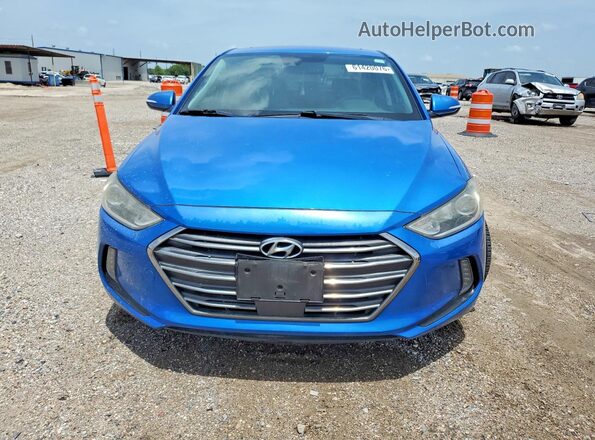 KMHD84LFXHU359910 2017 HYUNDAI ELANTRA Blue Դիմացի տեսք