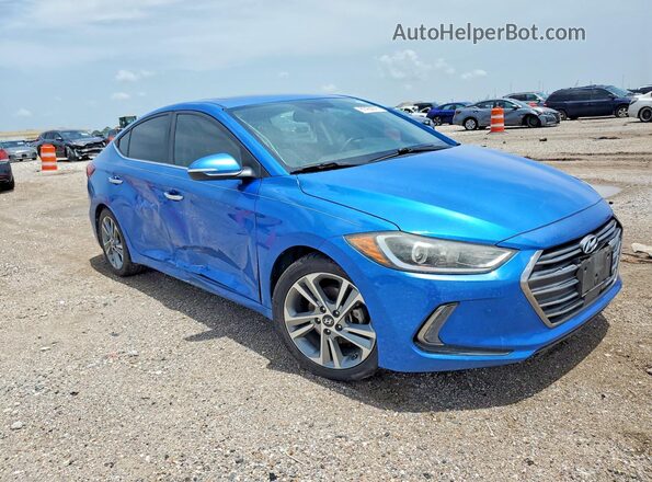KMHD84LFXHU359910 2017 HYUNDAI ELANTRA Blue Առջևի աջ