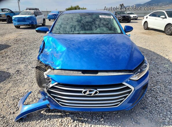 KMHD84LFXHU401721 2017 HYUNDAI ELANTRA Blue Դիմացի տեսք