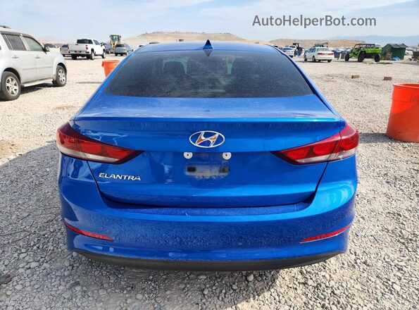 KMHD84LFXHU401721 2017 HYUNDAI ELANTRA Blue Հետևի տեսք