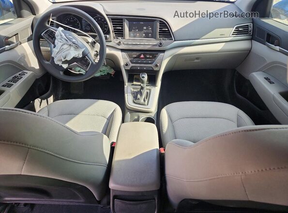 KMHD84LFXHU401721 2017 HYUNDAI ELANTRA Blue Առջևի վահանակի տեսք