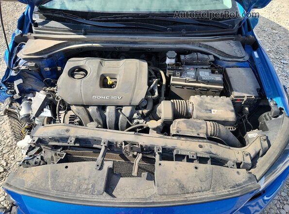KMHD84LFXHU401721 2017 HYUNDAI ELANTRA Blue Սալոնի հետևի տեսք