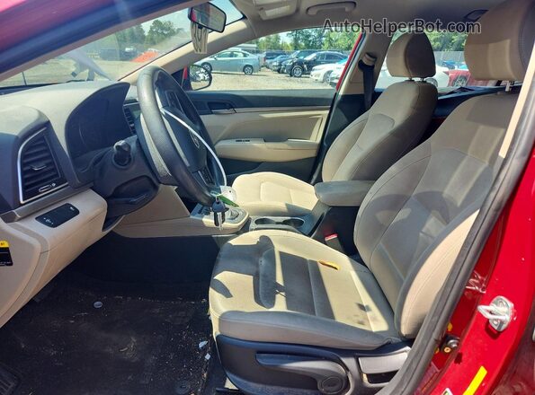 KMHD84LFXHU428580 2017 HYUNDAI ELANTRA Red Սալոնի դիմացի տեսք