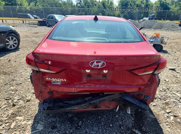 KMHD84LFXHU428580 2017 HYUNDAI ELANTRA Red Հետևի տեսք