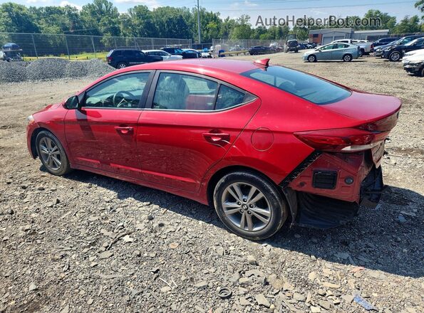 KMHD84LFXHU428580 2017 HYUNDAI ELANTRA Red Հետևի ձախ