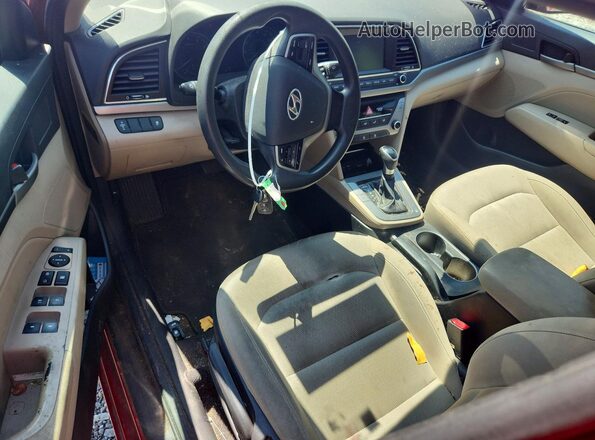 KMHD84LFXHU428580 2017 HYUNDAI ELANTRA Red Առջևի վահանակի տեսք
