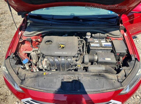 KMHD84LFXHU428580 2017 HYUNDAI ELANTRA Red Սալոնի հետևի տեսք
