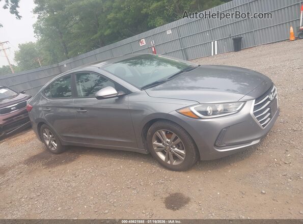 KMHD84LFXJU447037 2018 HYUNDAI ELANTRA Black უკანა სალონის ხედი