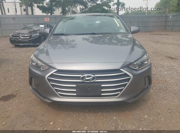 KMHD84LFXJU447037 2018 HYUNDAI ELANTRA Black ხელსაწყოთა პანელის ხედი