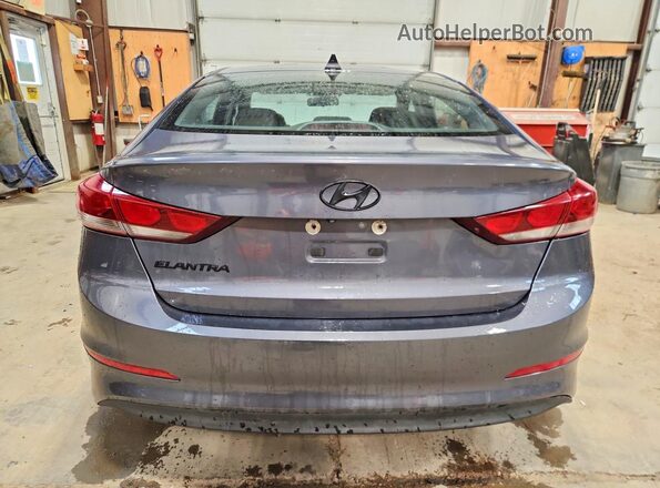 KMHD84LFXJU448835 2018 HYUNDAI ELANTRA Серый Вид сзади
