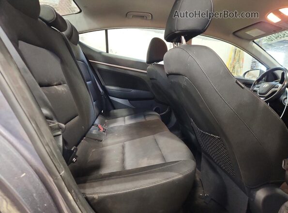 KMHD84LFXJU448835 2018 HYUNDAI ELANTRA Серый Вид задних сидений