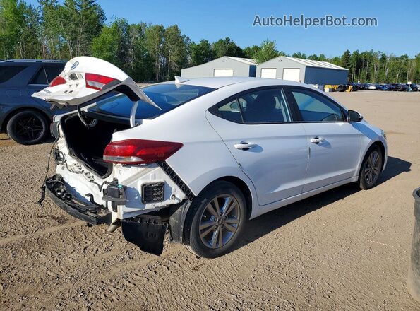 KMHD84LFXJU626081 2018 HYUNDAI ELANTRA White უკანა მარჯვენა