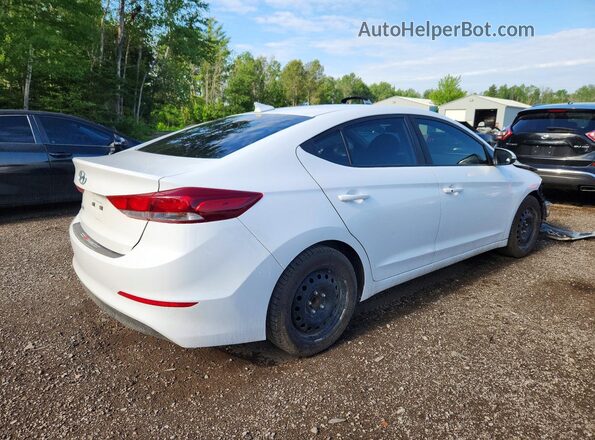 KMHD84LFXJU661137 2018 HYUNDAI ELANTRA White Tył prawy