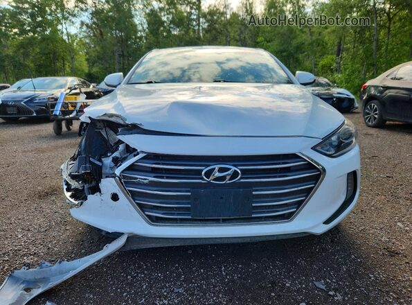 KMHD84LFXJU661137 2018 HYUNDAI ELANTRA White Widok z przodu