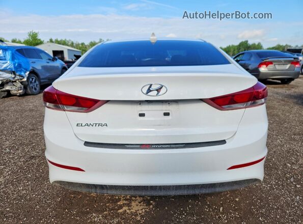 KMHD84LFXJU661137 2018 HYUNDAI ELANTRA White Widok z tyłu