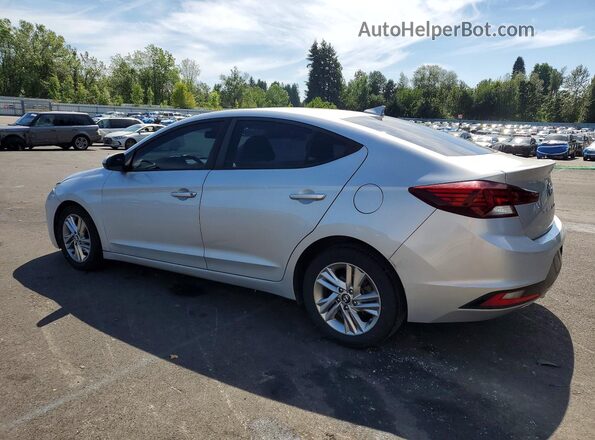 KMHD84LFXKU731124 2019 HYUNDAI ELANTRA Silver Trasero izquierdo