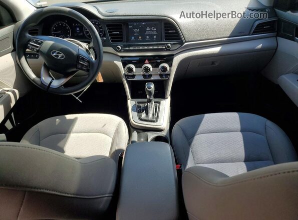 KMHD84LFXKU731124 2019 HYUNDAI ELANTRA Silver Vista del salpicadero