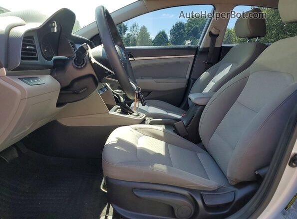 KMHD84LFXKU731124 2019 HYUNDAI ELANTRA Silver Vista interior delantera