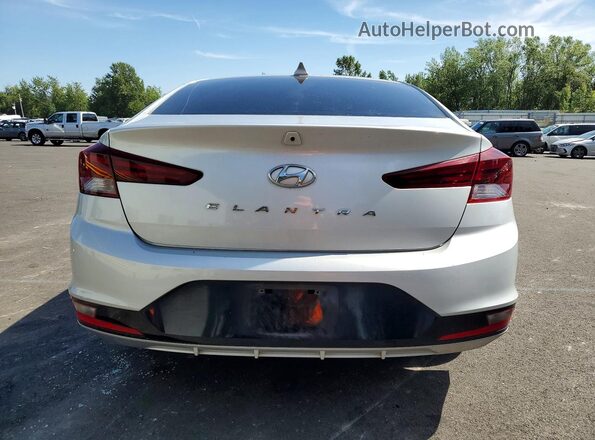 KMHD84LFXKU731124 2019 HYUNDAI ELANTRA Silver Vista trasera