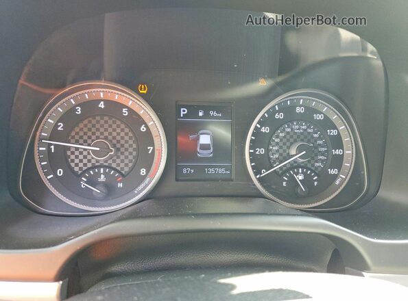 KMHD84LFXKU731124 2019 HYUNDAI ELANTRA Silver Vista del cuadro de instrumentos