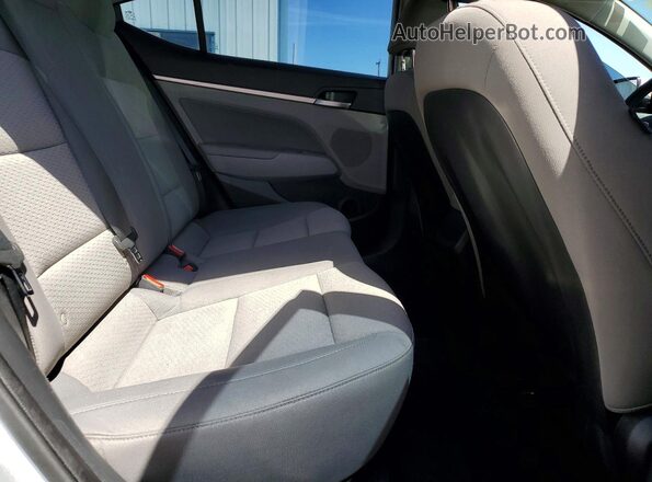 KMHD84LFXKU731124 2019 HYUNDAI ELANTRA Silver Vista de los asientos traseros