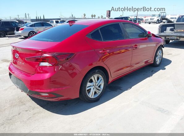 KMHD84LFXKU736999 2019 HYUNDAI ELANTRA Красный Задняя правая четверть