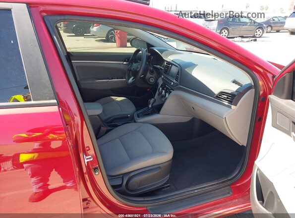 KMHD84LFXKU736999 2019 HYUNDAI ELANTRA Красный Вид салона спереди