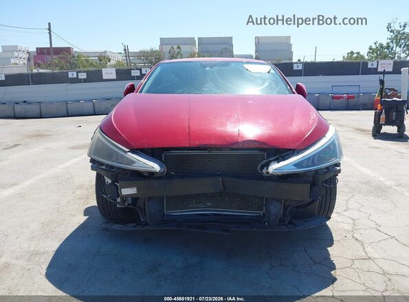 KMHD84LFXKU736999 2019 HYUNDAI ELANTRA Красный Вид задней части салона