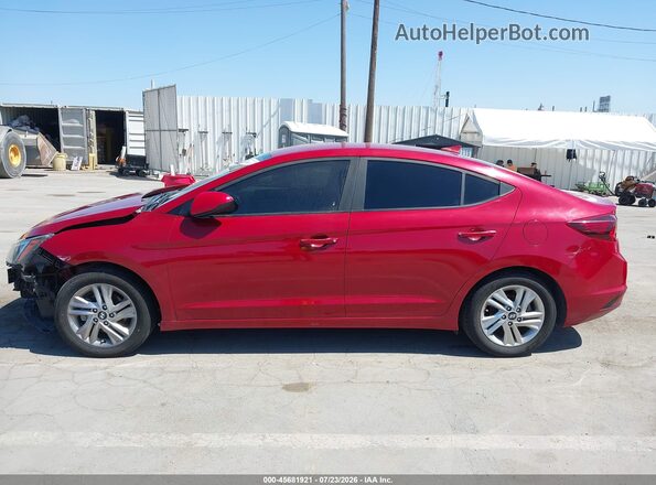 KMHD84LFXKU736999 2019 HYUNDAI ELANTRA Красный 
