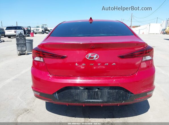 KMHD84LFXKU736999 2019 HYUNDAI ELANTRA Красный 