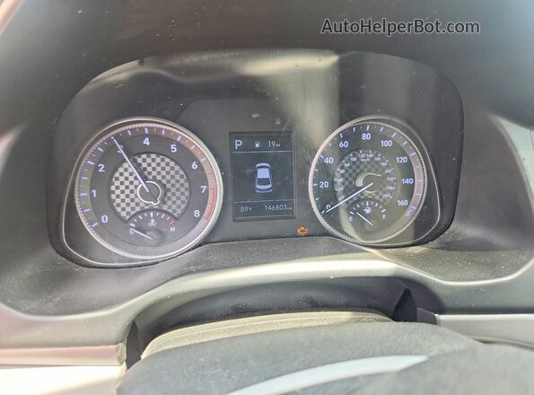 KMHD84LFXKU749400 2019 HYUNDAI ELANTRA Gray Սարքավորումների վահանակի տեսք