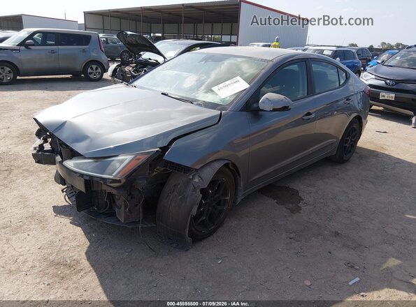 KMHD84LFXKU797446 2019 HYUNDAI ELANTRA Gray Front left